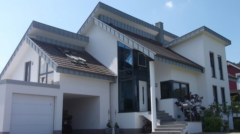 Neubau Zink-Stehfalz Dach und Fassade