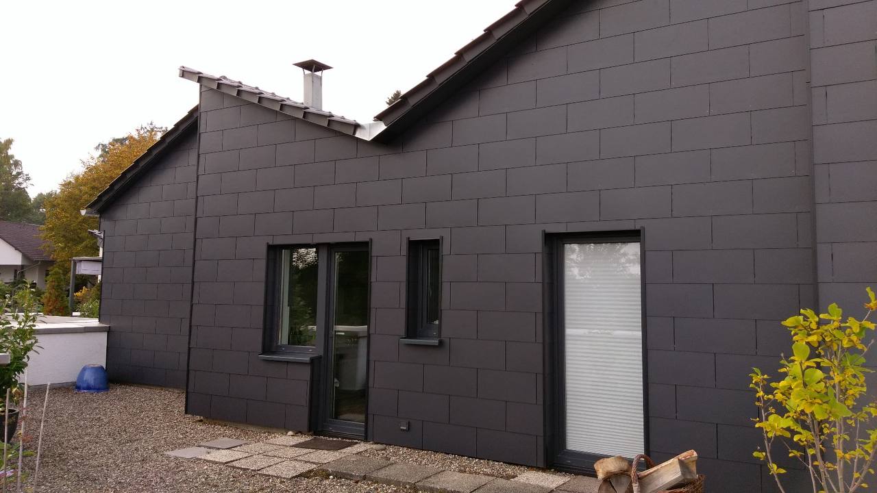 Schieferfassade Einfamilienhaus